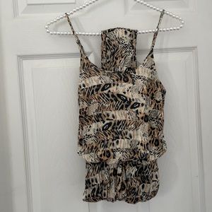 NWT Lush Maxi Dress- Leopard Print